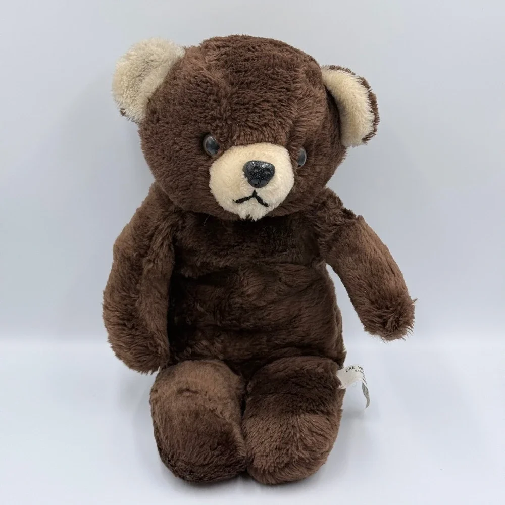 Vintage Dae Woo Los Angeles Brown Teddy Bear Plush 14